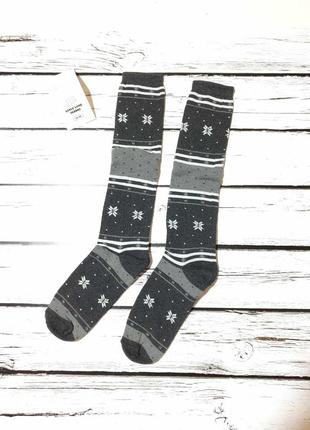 Гольфы носки женские высокие теплые махровые зимние