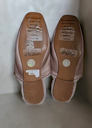 Меховые мюли,тапочки dkny