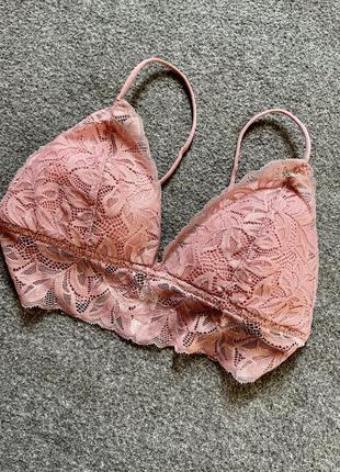 Ажурный кружевной бралетт топ лиф primark