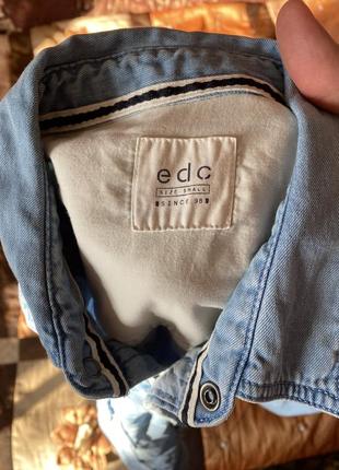 Женская джинсовая рубашка l, edc, идеал весна7 фото