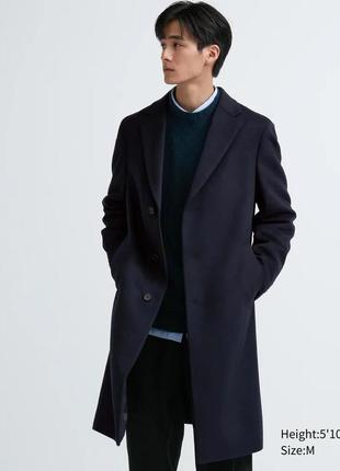 Тепле довге пальто uniqlo