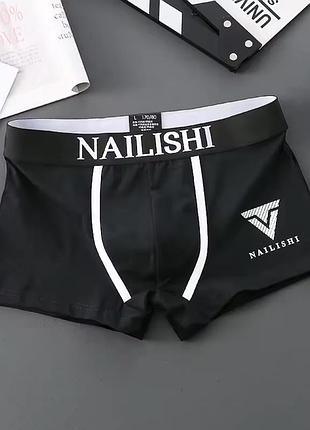 Чоловічі труси боксери чорні шортами xs s