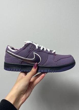 Кроссовки nike sb dunk low purple lobster