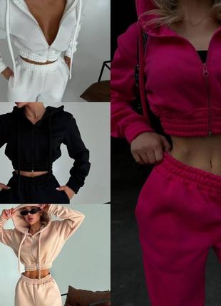 Трендовий спортивний костюм толстовка oversize + джогери