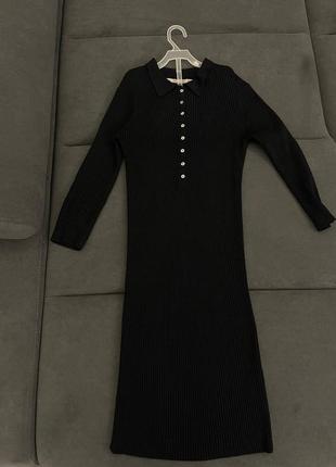 Базова сукня  zara в рубчик
