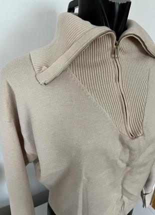 Светр з комірцем в стилі oysho s/m 4