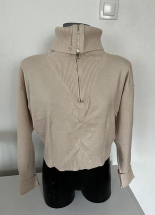 Светр з комірцем в стилі oysho s/m 2