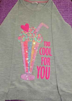 Стильный свитшот george на 10-11 лет рост 140-146