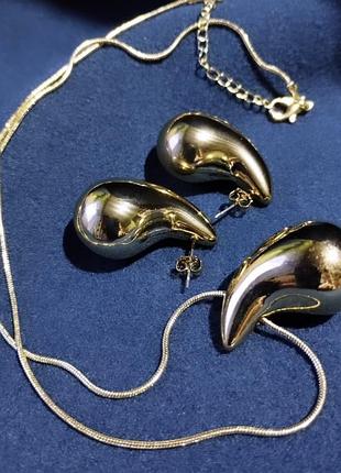 Набір прикрас, підвіска і сережки (уцінка!)