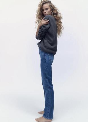 Zara прямі джинси, штани, брюки3 фото