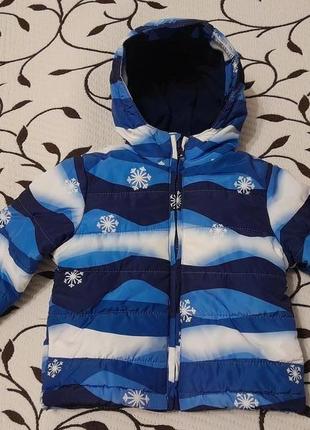 Куртка демисезонная на синтепоне и флисе на ребенка 6-9 месяцев, фирмы baby club.