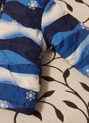 Куртка демисезонная на синтепоне и флисе на ребенка 6-9 месяцев, фирмы baby club.5 фото