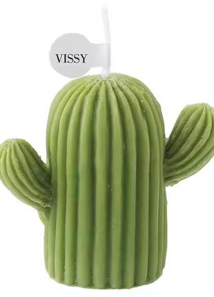 Свічка «кактус» зелений ручної роботи