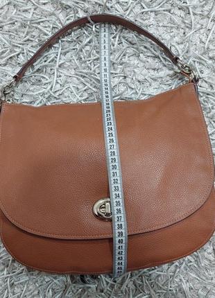 Шикарная двусторонняя сумка coach turnlock hobo6 фото