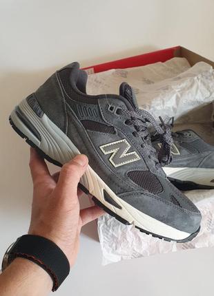 Замшевые кроссовки new balance 991 • grey