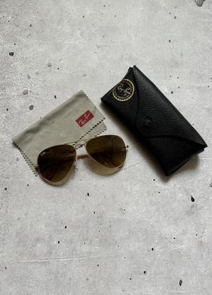 Жіночі сонцезахисні окуляри авіатори капельки ray ban