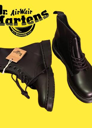 Dr. martens черевики  1460 mono black 14353001 шкіра smooth мартенси  бутси5 фото