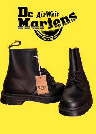 Dr. martens черевики  1460 mono black 14353001 шкіра smooth мартенси  бутси7 фото