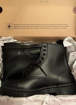 Dr. martens черевики  1460 mono black 14353001 шкіра smooth мартенси  бутси9 фото