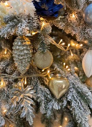 Комплект різдвяних іграшок на ялинку