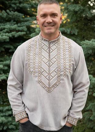 Вышиванка мужская льняная
