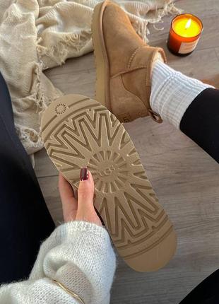 Замшевые угги ultra mini chesnut