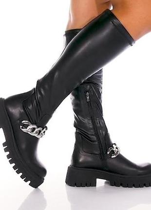 Натуральные кожаные сапоги aldo