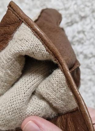 Кожаные печати, кожаные комбинированные перчатки, актуальные перчатки унисекс