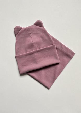 Шапка и хомут рубчик