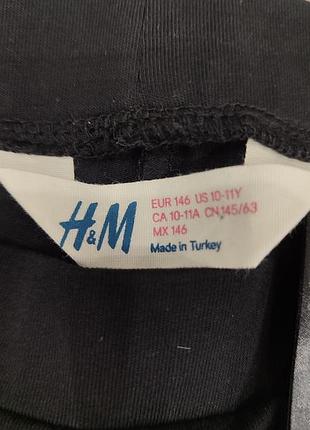 Лосіни на дівчинку з стразами h&m чорні4 фото