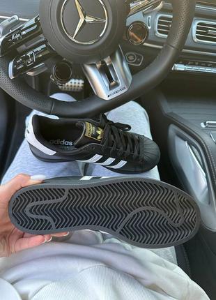 Adidas superstar 2w black / white premium 7