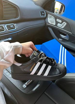 Adidas superstar 2w black / white premium 2
