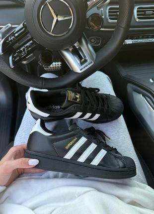 Adidas superstar 2w black / white premium