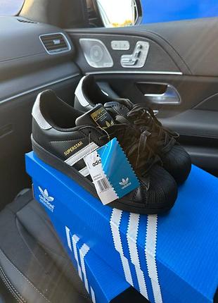 Adidas superstar 2w black / white premium 10