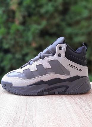 Adidas niteball высокие серые адидас найтбол кроссовки кроссовки адидас