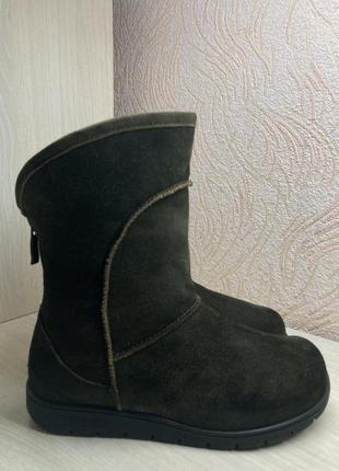 Зимние кожаные сапоги, угги helvesko.