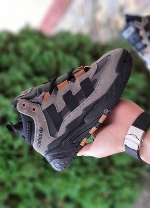 Adidas niteball высокие серые кроссовки женские адидас найтбол адидас