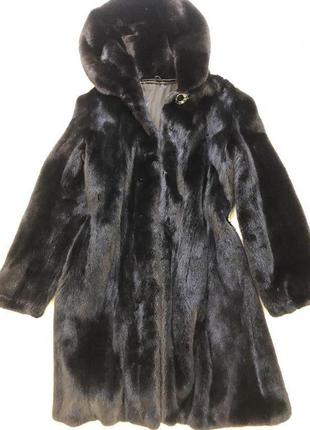 Шикарная норковая шуба. blackglama. италия.