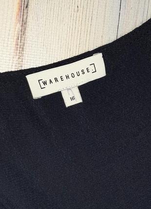 🤩1+1=3 фирменная оригинальная темно-синяя блуза блузка warehouse, размер 50 - 528 фото