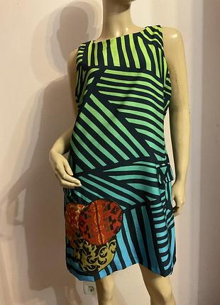 Интересное качественное платье- футляр/ l- xl/ brend desigual