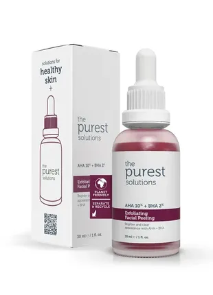 Сыворотка с aha и bha кислотами purest solutions 30 ml
