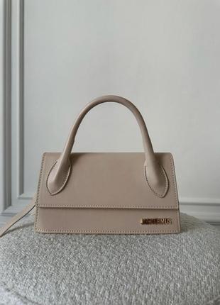 Жіноча сумка jacquemus beige6 фото