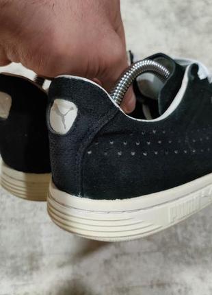 Кросівки puma court star suede оригінал пума чорні замшові кеди5 фото