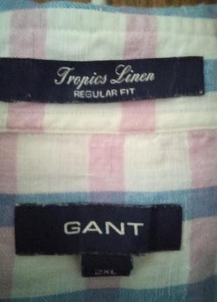Сорочка льон 2xl gant