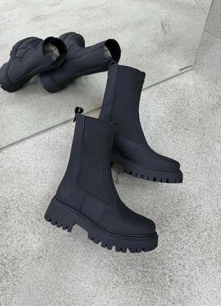 Матовые зимние челси