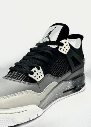 Кросівки високі nike air jordan retro 4 (cosmo) black & grey5 фото