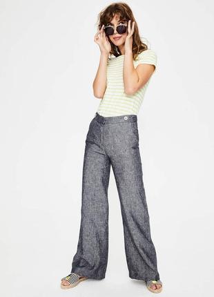 100% лён английский бренд роскошные натуральные льняные фирменные штаны супер качество!2 фото