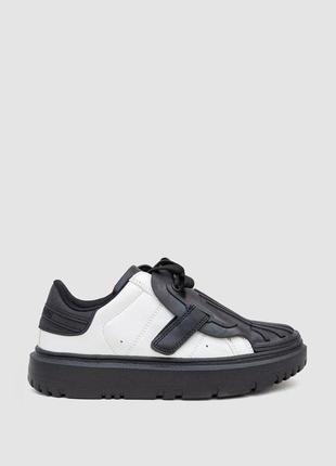 Кеди жіночі, колір чорно-білий, 248r126-8 37, 37