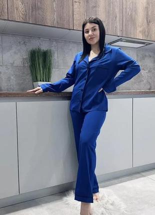 Пижама женская комплект рубашка штаны софт
