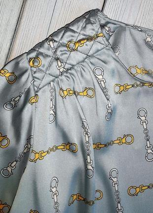💥1+1=3 шикарная серая блуза zara под эрме, размер 44 - 465 фото